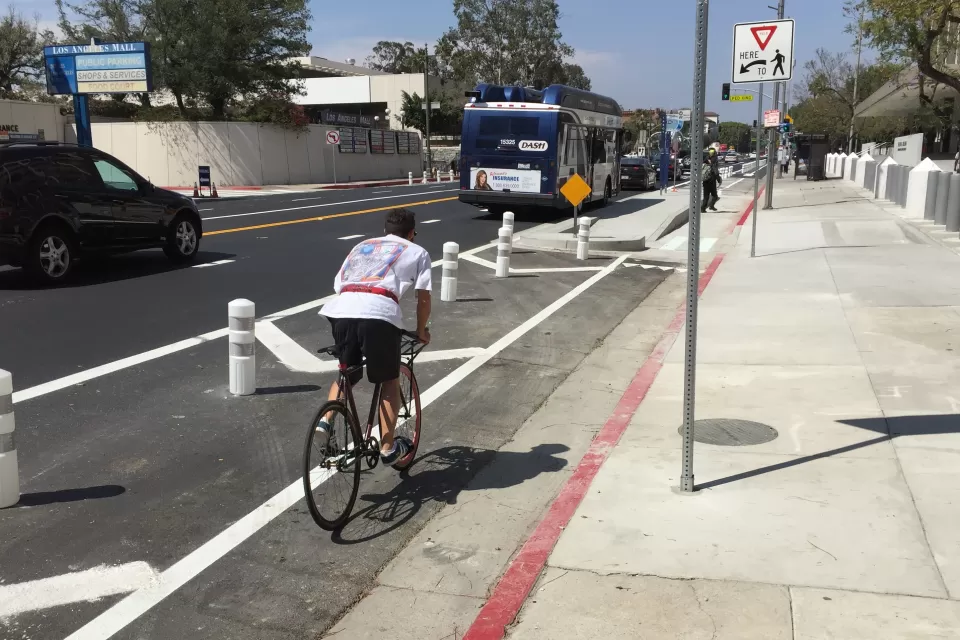 Los Angeles Protected Bike Lane